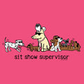 Sit Show Supervisor - Plus V-Neck T-Shirt