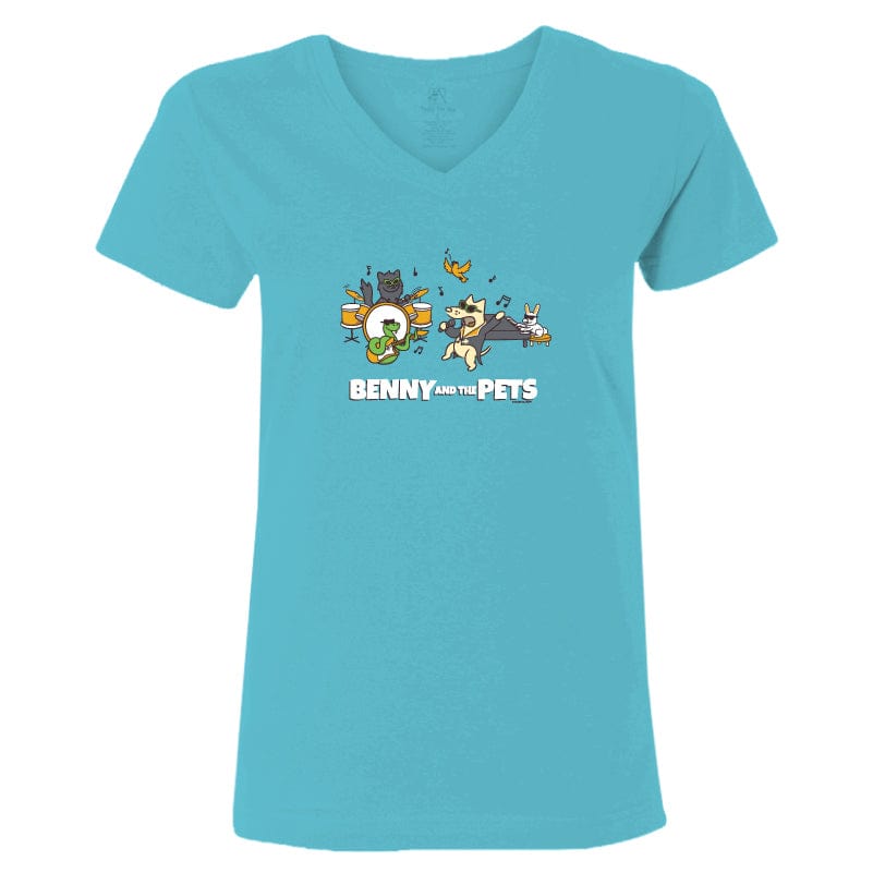 Benny And The Pets -  V-Neck T-Shirt