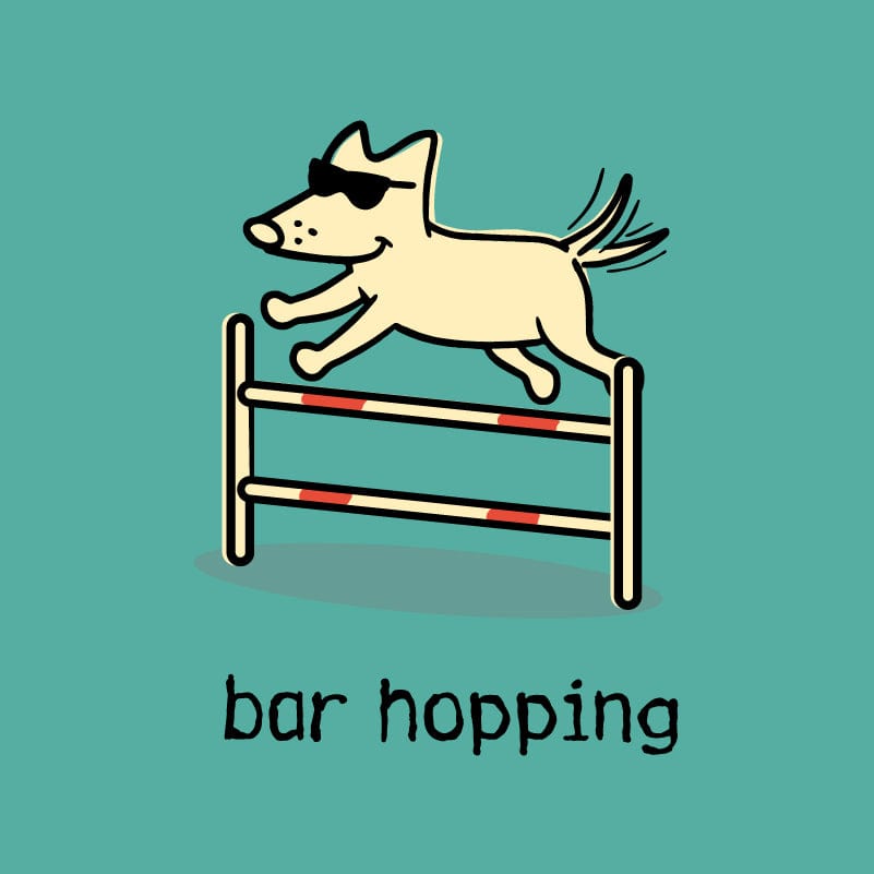 Bar Hopping - Ladies T-Shirt V-Neck