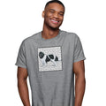 Black & White Newfoundland Love Text - Adult Unisex T-Shirt