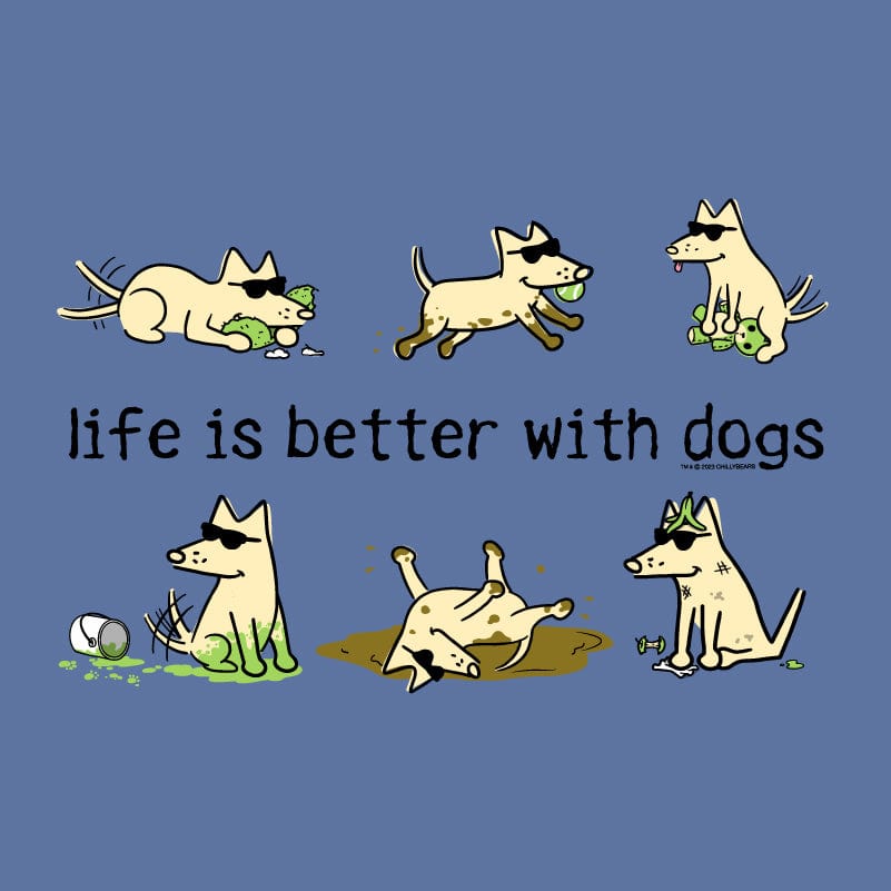 Life Is Better With Dogs - Classic Long-Sleeve T-Shirt