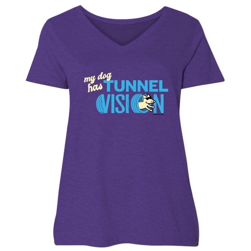 Tunnel Vision - Ladies Plus V-Neck Tee