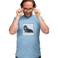 Black Longhaired Dachshund Love Text - Adult Unisex T-Shirt