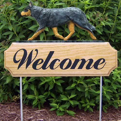 Australian Cattle Dog Welcome Sign