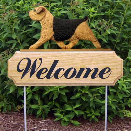 Norfolk Terrier Welcome Sign