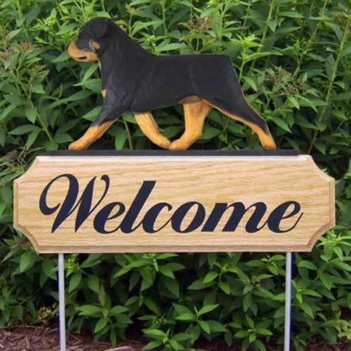 Rottweiler Welcome Sign