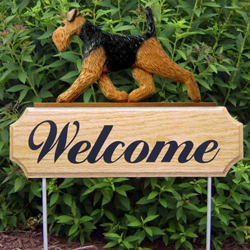Welsh Terrier Welcome Sign