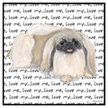 Pekingese Love Text - Adult Unisex T-Shirt