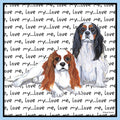 Cavalier King Charles Spaniel Love Text - Adult Unisex T-Shirt