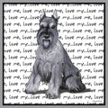 Schnauzer Love Text - Adult Unisex T-Shirt