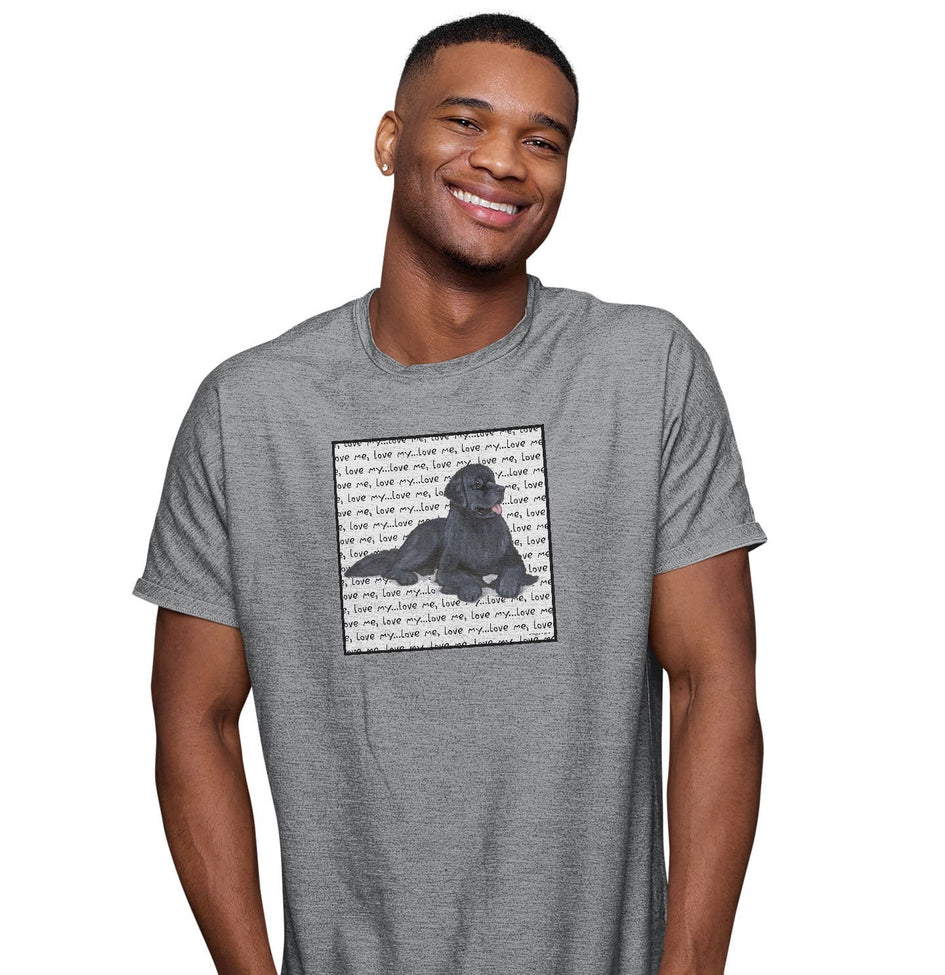Newfoundland Love Text - Adult Unisex T-Shirt