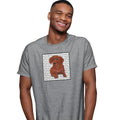 Red Dachshund Love Text - Adult Unisex T-Shirt