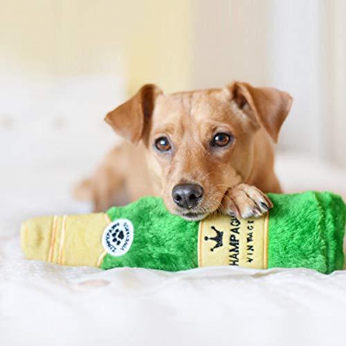 Crunchy Water Bottle Dog Toy - Champagne