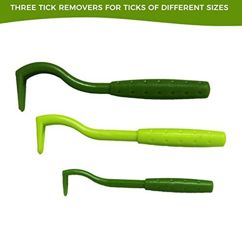 TickCheck Tick Remover Value 3 Pack - Tick Remover Tools + Tick Identification Card - for Humans, Dogs & Cats (1 Set)