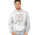 Cream French Bulldog Love Text - Adult Unisex Hoodie Sweatshirt