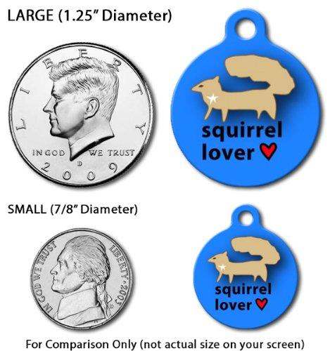Squirrel Lover Dog - Custom Pet ID Tag