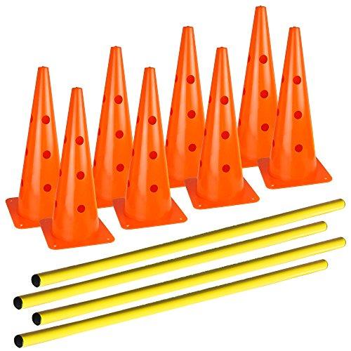 Hurdle Cone Set - 8 Cones and 4 Poles