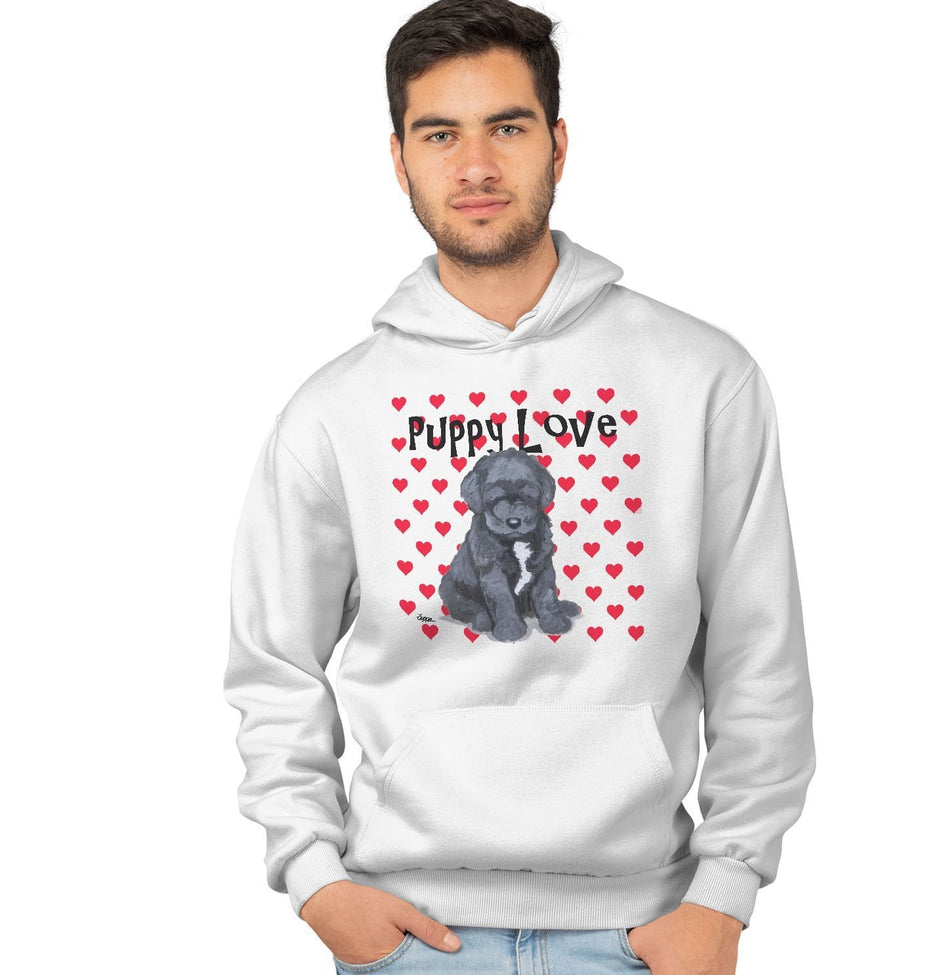 Portuguese Water Dog Puppy Love - Adult Unisex Hoodie Sweatshirt