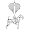 Airedale Terrier w/Otter, Body, with Engravable Healing Angels Pendant