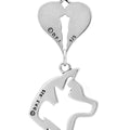 Akita with Engravable Healing Angels Pendant, Head, with Engravable Healing Angels Pendant