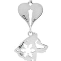Alaskan Malamute w/Snowflake, Head, with Engravable Healing Angels Pendant