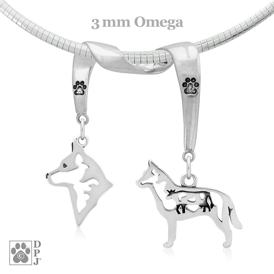 Australian Cattle Dog, Charm Holder, Necklace