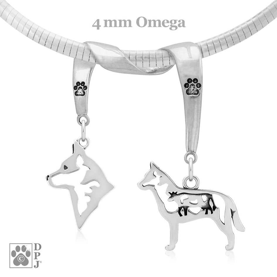 Australian Cattle Dog, Charm Holder, Necklace