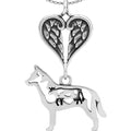 Australian Cattle Dog w/Cow, Body, with Engravable Healing Angels Pendant