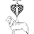 Australian Shepherd, Body, with Engravable Healing Angels Pendant