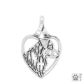 Australian Shepherd  In Heart Necklace
