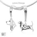 Basset Hound, Charm Holder, Necklace
