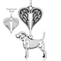 Beagle, Body, with Engravable Healing Angels Pendant