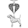 Beagle, Body, with Engravable Healing Angels Pendant