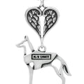 Belgian Malinois w/K-9 Unit Vest, Body, with Engravable Healing Angels Pendant