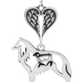 Belgian Sheepdog w/Sheep, Body, with Engravable Healing Angels Pendant