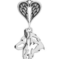Belgian Tervuren, Head, with Engravable Healing Angels Pendant