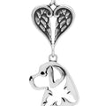 Bernese Mountain Dog, Head, with Engravable Healing Angels Pendant