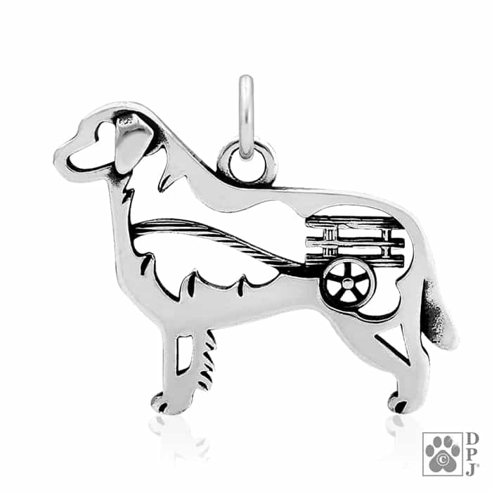 Bernese Mountain Dog w/Cart, Body, Pendant