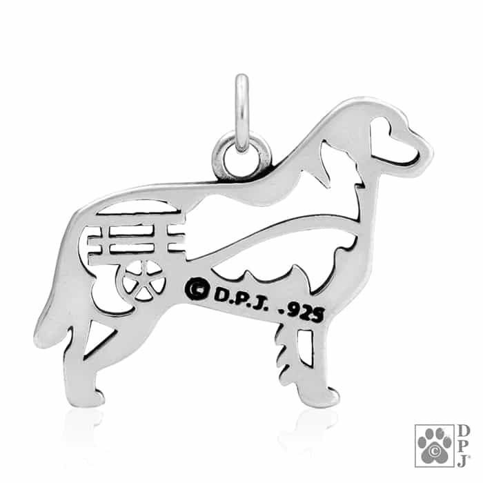 Bernese Mountain Dog w/Cart, Body, Pendant