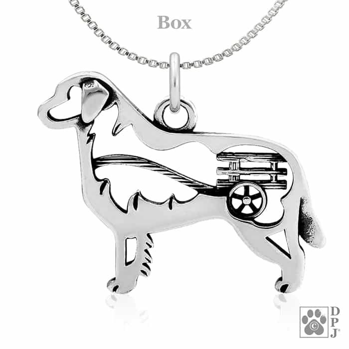 Bernese Mountain Dog w/Cart, Body, Pendant