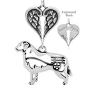 Bernese Mountain Dog w/Cart, Body, with Engravable Healing Angels Pendant