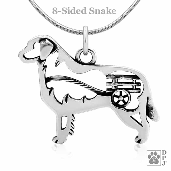 Bernese Mountain Dog w/Cart, Body, Pendant