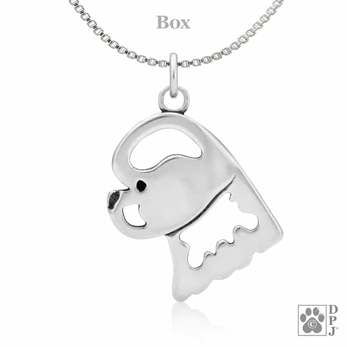 Bichon Frise, Head, Pendant