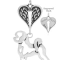 Bichon Frise, Body, with Engravable Healing Angels Pendant