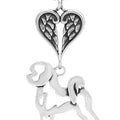 Bichon Frise, Body, with Engravable Healing Angels Pendant