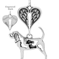 Bloodhound w/Feet, Body, with Engravable Healing Angels Pendant