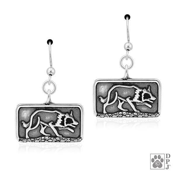 Border Collie Sizzling Crouch, Body, Earring