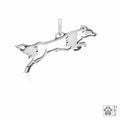 Border Collie, Flying, Pendant
