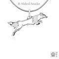 Border Collie, Flying, Pendant