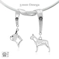 Boston Terrier, Charm Holder, Necklace